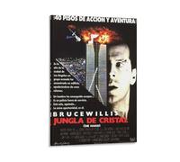 Die Hard Poster - Iconic Action Thriller About A Lone Cop Battling Terrorists in A Skyscraper (9) Painting On Canvas Wall Art Poster Scroll Picture Print Walls Decor Home Posters 12x18inch(30x45cm)