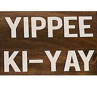 Die Hard Quote Christmas Signs Yippee Ki-Yay Now I Have A Machine Gun Ho Ho Ho Favorite Christmas Movie Holiday Classic Imitation En, Fun, Wall Decor Poster Metal Sign 8X12 Inches