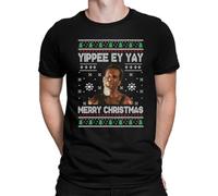 Die Langsam Merry Christmas Bruce Willis - Christmas Xmas Set Men's T-Shirt, black, XL