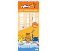 Die Maus 2026 - DUMONT Mega-Familienkalender mit 6 Spalten - Familienplaner mit 2 Stundenplänen und Ferientabelle - Hochformat 30,0 x 70,0 cm: Zur Sendung mit der Maus