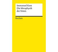 Die Metaphysik Der Sitten