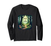 "Die Natur ist meine Therapy - Magischer Wald [German Language] Long Sleeve T-Shirt