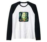 "Die Natur ist meine Therapy - Magischer Wald [German Language] Raglan Baseball Tee