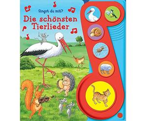 Die Schnsten Tierlieder - Liederbuch Mit Sound - Pappb - NEW