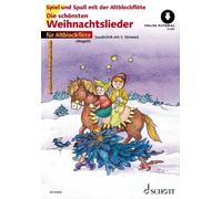 Die schönsten Weihnachtslieder 1 - 2 Alto-Recorders (very easy) with Online mate
