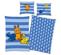 Die Sendung mit der Maus Bedding, Bed Cover Linen 80 x 80 cm + 135 x 200 cm 100% Cotton with Zip