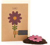 Die Stadtgärtner "Danke!" Floral Greeting Card - 1 item