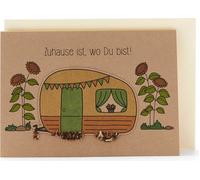 Die Stadtgärtner Greeting Card with Seed Plug "Zuhause ist, wo du bist" - 1 item