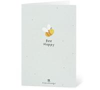 Die Stadtgärtner Seed Paper Greeting Card - Bee Happy - 1 item