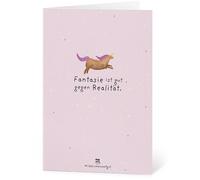 Die Stadtgärtner Seed Paper Greeting Card - Fantansie ist gut gegen Realität - 1 item