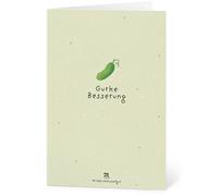 Die Stadtgärtner Seed Paper Greeting Card - Gurke Besserung - 1 item