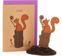 Die Stadtgärtner Squirrel Greeting Card "Danke!" - 1 item