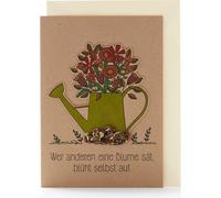 Die Stadtgärtner "Wer anderen eine Blume sät, blüht selbst auf" Greeting Card - 1 item