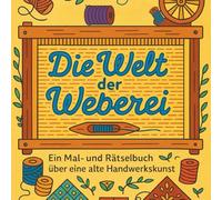 Die Welt der Weberei: Ein Mal- und Rätselbuch über Garn, Muster und alte Handwerkskunst