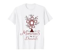 Die with Memories Not Dreams Family Tree Photo Frame Funny T-Shirt
