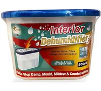 DIEBA Interior Dehumidifiers, Moisture Absorber, 500ml Pack of 12 Condensation Remover, Dehumidifiers for Damp, Mould, Moisture in Home, Kitchen, Wardrobe, Caravan, Office, Garage, Bathroom (12)