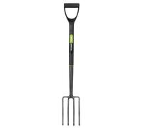 DiebaNova Garden Fork Heavy Duty With Long Handled PVC Grip, Carbon Steel Border Fork & Lawn Edging, Garden Digging Tools for Gardening Planting, Moving Soil