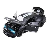 Diecast 1：18 For Ford Mustang Shelby GT500 Scale Alloy Car Models Simulation Vehicle Model Ornaments Collection Souvenirs Keepsake(Black)