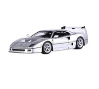 Diecast 1:64 For Ferrari F40 Diecast Alloy Car Models Scale Realistic Vehicle Model Kits Ornaments Collection Souvenirs Keepsake(Silver)