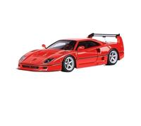 Diecast 1:64 For Ferrari F40 Diecast Alloy Car Models Scale Realistic Vehicle Model Kits Ornaments Collection Souvenirs Keepsake(Red)