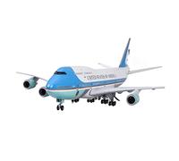Diecast Aeroplanes 1 150 For B747 Air Force One Aircraft Model with Lights and Wheels Landing Gear Toy Collectible(B)