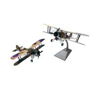 Diecast Aeroplanes 1/72 For Metal S WWII British Swordfish Torpedo Attack Aircraft Biplane Fighter Die-Cast Alloy Aircraft Model Replica Military Aircraft Collection Display Gift