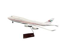 Diecast Aeroplanes 47cm For UAE Presidential B747 Airplane Model Diecast Aircraft W LED Lights Display Stand(NO light)