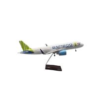Diecast Airplane Toys 1:80 Scale For Airbus A320neo Bamboo Model Planes Diecast Airplane Resin Passenger Aircraft Model Enthusiast For Collection And Display(With light)
