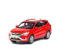 Diecast Alloy Metal Car Model 1 32 Scale For BYD SONG Model Simulation Car Toy Pull Back Car Classic Cars Collectible(Red)