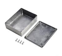 Diecast Aluminium Enclosure IP54 Waterproof Electronics Junction Box Silver Metal Project Housing Case for DIY Instrument PCB Projects in Various Sizes with(1590BB （120x95x35mm）)