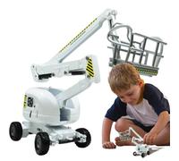 Diecast Crane Truck - Engineering Car Toy for Kids | 35cm, Zinc Alloy Construction Vehicle Model, Extending Miniature Lift Machine, Playroom Educational Transport Accessories for Boys