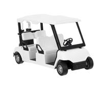 Diecast Golf Cart Model Miniature Pullback Vehicle for Play Detailed Golf Cart Props for Decor Engaging Interactive Design Construction