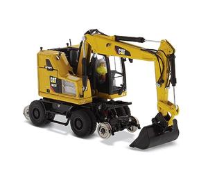 Diecast Masters 85662 - Cat M323F Two-Way Excavator Cat, Yellow, 1:50 Scale, Ages 14, in Tin Box, Suitable for Collectors
