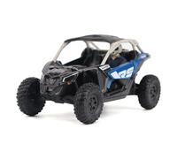Diecast Masters BRP Bombardier Models 1:32 Scale Diecast Replica Can-Am Maverick X3 X rs Turbo RR, Intense Blue, Carbon Black & Chalk Grey | Item 60005