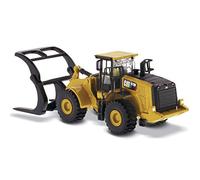 Diecast Masters CAT 972M Wheel Loader with Log Fork, Truck, Diecast Model, Construction, 1/87 Scale, 14+ Years, Unisex, Boys