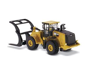 Diecast Masters CAT 972M Wheel Loader with Log Fork, Truck, Diecast Model, Construction, 1/87 Scale, 14+ Years, Unisex, Boys
