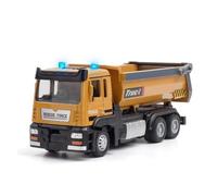 Diecast Metal Engineering Vehicles Set 1:32 scale tipper truck model toy car with sound and light effects, doors that can be opened - construction vehicle model Battery not included(Dump Truck)