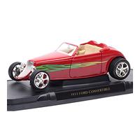 Diecast Model Car 1 18 For Ford TypeB 1933 Convertible Classic Car Alloy Car Model Adult Collection Show Gift Miniature Vehicle(A)