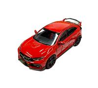 Diecast Model Car 1 18 For Honda Civic Type-R Fk8 Collectible Simulation Zinc Alloy Car Model As Business Gift Miniature Vehicle(Red)