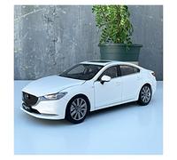 Diecast Model Car 1 18 For Mazda 6 Red Car High Simulation Zinc Alloy Diecast Car Model For Adult Business Gift Miniature Vehicle(White)