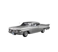 Diecast Model Car 1:18 For Oldsmobile 1959 Hard Top Classic Replica Diecast Alloy Car Metal Toy Vehicle Collection Display Miniature Vehicle(Silver)