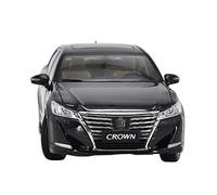 Diecast Model Car 1 18 For Toyota Crown Version Classic Car Collectible Simulation Zinc Alloy Car Model As Business Gift Miniature Vehicle(Black)