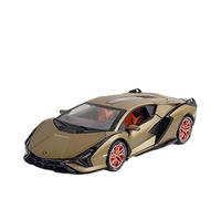 Diecast Model Car 1 24 For Lamborghini SIAN FKP37 Simulation Diecast Supercar Model Alloy Pull Back Toy Vehicles Gift Miniature Vehicle(green)