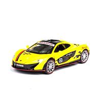 Diecast Model Car Alloy Diecast Car Model 1 32 For Mclaren P1GTR Simulation Toy Sports Car Collection Pull Back Car Miniature Vehicle(Yellow-a)