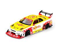 Diecast Model Car Compatible with Nissan LB-ER34 Super Silhouette Skyline Suppaiman Okinawa Limited Edition 1:64 Scale Mini GT MGT01204