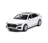 Diecast Model Car For Audi 1 32 Cool Simulation Model Car Can Be Pulled Back To Open The Door Miniature Vehicle(White)