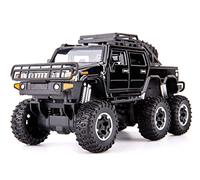 Diecast Model Car For Big Wheel Pickup Truck 1 32 Alloy Simulation Belt Sound And Light Pull Back Car Model Miniature Vehicle(Black)
