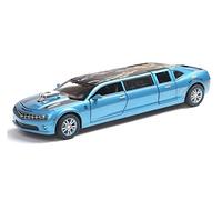 Diecast Model Car For Extended Sports Car 1 32 Alloy Simulation Model Children's Gift Collection Ornament Miniature Vehicle(Blue)