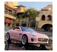 Diecast Model Car For Jaguar F Type 1 32 Alloy Diecast Car Model Pullback Miniature Metal Vehicle Children Christmas Toys Miniature Vehicle(Pink)