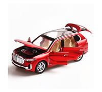 Diecast Model Car For Luxury Car 1 32 Pull Back Can Open The Door Toy Car Children Adult Birthday Gift Miniature Vehicle(Red)